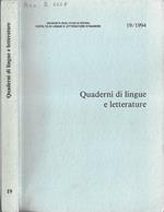 Quaderni di lingue e letterature N. 19 1994