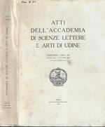 Atti dell'Accademia di scienze lettere e arti di Udine triennio 1966-69 serie VII Volume VII