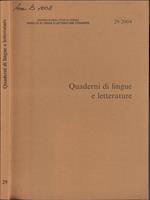 Quaderni di lingue e letterature N. 29 2004