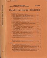 Quaderni di lingue e letterature N. 15 1990