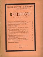 Reale istituto lombardo di scienze e lettere. Rendiconti serie II, vol.LIX, fasc.I-V