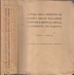 Lavori dell'istituto di clinica delle malattie nervose e mentali della Università di Padova Volume V anno 1954