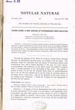 Notulae naturae of the academy of natural sciences of Philadelphia. Number 410, 411, 412, 413, 414, 415, 416, 417, january 29-september 26, 1968