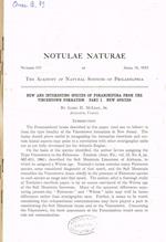 Notulae naturae of the academy of natural sciences of Philadelphia. Number 242, 243, 244, 245, 246, april 16-december 31, 1952