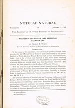 Notulae naturae of the academy of natural sciences of Philadelphia. Number 212, 213, 214, 215, 216, 217, 218, 219, 220, january 21-september 30, 1949