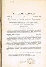 Notulae naturae of the academy of natural sciences of Philadelphia. Number 201, 202, 203, 204, 205, 206, 207, 208, 209, 210, 211, january 16-july 30, 1948