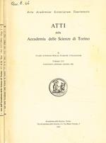 Atti della accademia delle scienze di Torino. II, Classe di scienze morali storiche e filologiche, vol.115, 1981