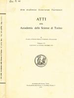 Atti della accademia delle scienze di Torino. II, classe di scienze morali storiche e filologiche, vol.113, 1979