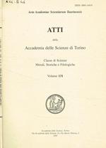 Atti della accademia delle scienze di Torino. Classe di scienze morali storiche e filologiche. Vol.131