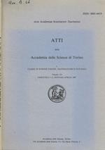 Atti della accademia delle scienze di Torino. I. Classe di scienze fisiche, matematiche e naturali. Volume 121, gennaio-aprile 1987