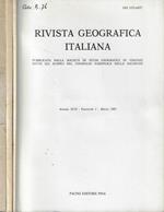 Rivista Geografica Italiana Annata XCII -1985