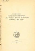L' accademia delle scienze di Torino e la cultura franco-piemontese dell'età napoleonica