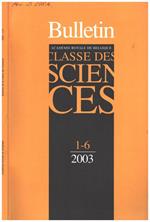 Bulletin - Classe Des Sciences - 2003