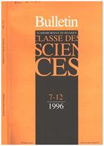 Bulletin de la Classe des Sciences