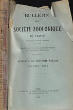 Bulletin de la Société Zoologique de France vol. LXXVIII Anno 1953