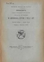 Rendiconto delle tornate e dei lavori della R. Accademia di archeologia, lettere e belle arti nuova serie anno XLIV gennaio a dicembre 1930