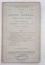 The Alpine Journal. May 1883. Vol. XI. No. 80