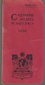 Calendario-Atlante De Agostini 1920 Anno XVII