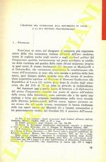 L' orazione del Guidiccioni alla Repubblica di Lucca e la sua dottrina politico-sociale