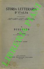 Il duecento. Storia letteraria d'Italia