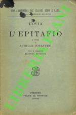 L’epitafio / Epitafios tpis corintion boitois, a c. di A. Cosatini