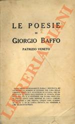 Le Poesie di Giorgio Baffo patrizio veneto