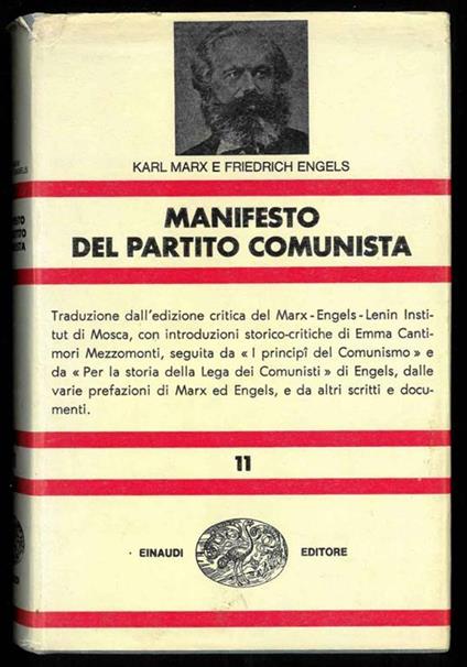 Manifesto del partito comunista - Karl Marx - Libro Usato - Einaudi 