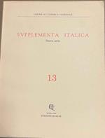 Supplementa Italica. Nuova serie n. 13
