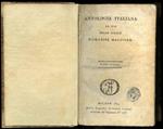 Antologia italiana ad uso delle scuole d'umanità maggiore