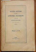 Alcune lettere dell'abate Antonio Niccolini a Monsignore Giovanni Bottari intorno la corte di Roma 1724-1761