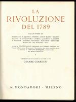 La rivoluzione del 1789. Edizione italiana a cura di Cesare Giardini. Opera in 2 volumi