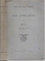 Società degli alpinisti Tridentini: XIII annuario: anno sociale 1886-87