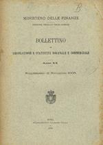 Bollettino di legislazione e statistica doganale e commerciale. Anno XX, supplemento di novembre 1903, parte II