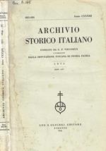 Archivio storico italiano 1975, disp.I-IV, anno CXXXIII