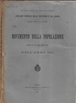 Movimento della popolazione secondo gli atti dello stato civile nell'anno 1911