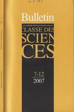 Bulletin de la Classe des Sciences Tomo XVIII n. 7-12 Anno 2007