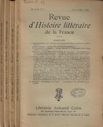 Revue d'Histoire litteraire de la France Anno 1938