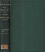 Index-catalogue of the library of the surgeon general's office, United States Army authors and subjects II series Vol. IV