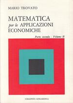 Matematica Applicazioni Economiche Parte 2
