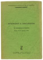 14° CONGRESSO DI FONDERIA - INTERVENTI E DISCUSSIONI. Rimini: 10-13 settembre 1978