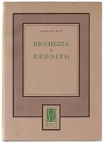 RICCHEZZA E REDDITO. Introduzione di Agostino De Vita