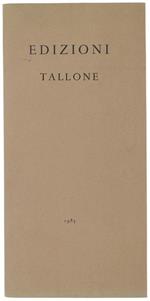 EDIZIONI TALLONE - 1983