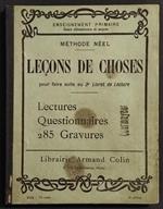 Lecons de Choses - Lectures Questionnaires - Lib. Colin - 1907
