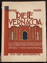 Trieste Vernacola - Poesia Dialettale - Ed. Risorgimento - 1920