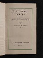 Gli Angeli Neri - F. Mauriac - Mondadori - 1937