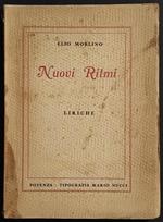 Nuovi Ritmi - Liriche - E. Morlino - Tip. M. Nucci - 1939