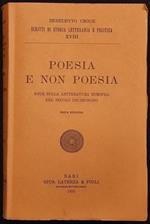 Poesia e Non Poesia - B. Croce - Laterza - 1955