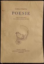 Poesie - Carlo Porta - R. Ricciardi Ed. - 1958
