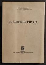 La Scrittura Privata - G. Laserra - Ed. Jovene - 1959