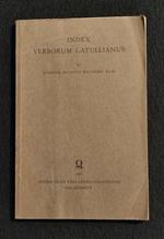 Index Verborum Catullianus - Wetmore - Hildesheim - 1961
